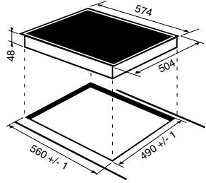 SCHOLTES TI 7624 400 - Fitting the appliance - 2