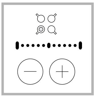 SCHOLTES TT 8054 - Switching on the cooking zones - 1