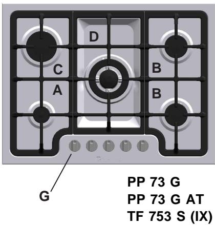 SCHOLTES PP 73 G - Merkmale der Brenner und Düsen - 2