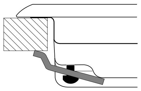 SCHOLTES TV 76 S - Schema di fissaggio dei ganci - 1