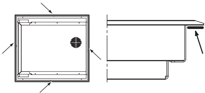 SCHOLTES MULTIPLO F - Securing the appliance to the cabinet - 1