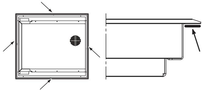 SCHOLTES MULTIPLO F - Installation des tables de cuisson semi-affleurantes (MULTIPLO SF) - 1