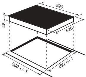 590 48 520 560 +/- 1 490 +/- 1