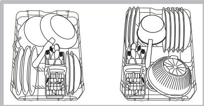 SCHOLTES LPE 733A X - Esempi di caricamento cesto inferiore - 1