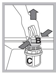 SCHOLTES LPE 733A X - Reinigung der Filtersiebe - 2