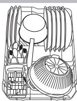 SCHOLTES LPE 733A X - Beschickungsbeispiele für den Unterkorb - 2