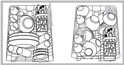SCHOLTES LPE 733A X - Loading examples for the upper rack - 1