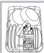 SCHOLTES LPE 733A X - Beschickungsbeispiele für den Unterkorb - 1