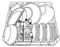 SCHOLTES LTE 14-3210 - Esempi di caricamento cesto superiore/inferiore - 2