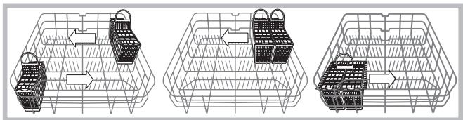 SCHOLTES LTE 14-3210 - Ejmplos de colocacion del cesto para cubiertos - 1