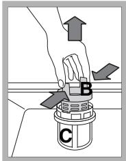 SCHOLTES LVL 14-211 IX - Reinigen van de filters - 2