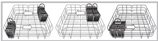 SCHOLTES LVL 14-211 IX - Esempi di posizionamento dei cestini posate - 1