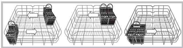SCHOLTES LVL 14-211 IX - Exemples de rangement dans le panier à couverts - 1