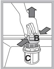 SCHOLTES LTE 14-3210 A - Cleaning the filters - 2