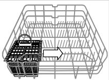 SCHOLTES LPE 14-H070 IX - Lower rack and cutlery basket - 7