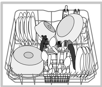 SCHOLTES LPE 14-H070 IX - Lower rack and cutlery basket - 1