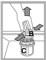 SCHOLTES LPE 14-H070 IX - Cleaning the filters - 2