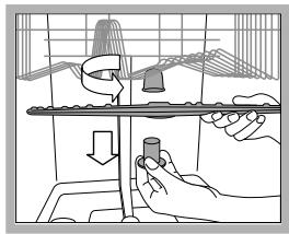 SCHOLTES LPE 14-H070 IX - Cleaning the sprayer arms - 1