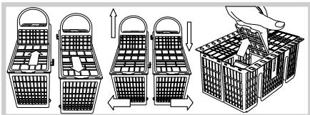 SCHOLTES LPE 14-H070 IX - Cesto inferiore e cestino posate - 8