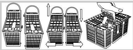 SCHOLTES LTE 14-H210 A - Unterer Korb und Besteckkorb - 8