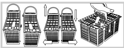SCHOLTES LTE 14-H210 A - Cesto inferiore e cestino posate - 8