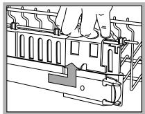SCHOLTES LTE 14-H210 A - Regolare l'altezza del cesto superiore - 2