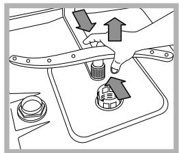 SCHOLTES LTE 14-H211 7 - Cleaning the sprayer arms - 2