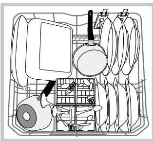 SCHOLTES LTE 14-H2111 A - Lower rack and cutlery basket - 2