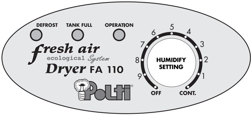 POLTI DRYER FA 100 - DONNEES TECHNIQUES - 1