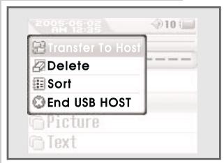 GRUNDIG MPIXX VP 1000/1GB - Activation/désactivation du fonctionnement lors du chargement par USB - 4