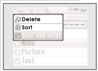 GRUNDIG MPIXX VP 1000/1GB - Activation/désactivation du fonctionnement lors du chargement par USB - 1