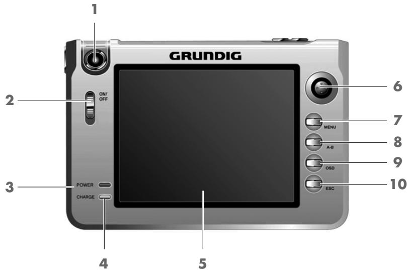 GRUNDIG MPIXX VP 6200/30GB - Eléments de commande - 1