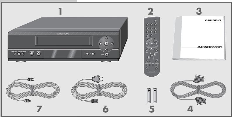 GRUNDIG VIVANCE GV 3044 NIC/EURO - Accessoires livrés - 1