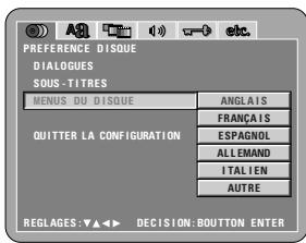 DENON DVD-2900 - MENUS du DISQUE - 3