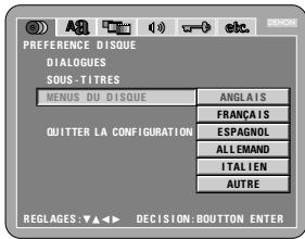 DENON DVD-3800 - MENUS du DISQUE - 3