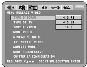DENON DVD-3800 - Pour quitter le mode paramétrage - 2
