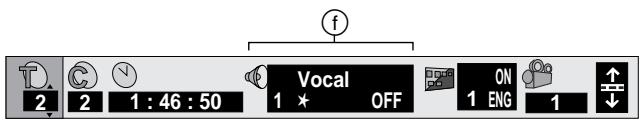 f 2 2 1 : 46 : 50 Vocal 1 * OFF 1 ENG 1 ↑ ↓
