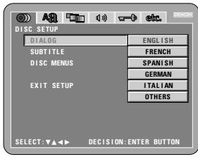 DENON DVD-A1 - DISC MENUS - 1