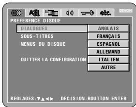 DENON DVD-A1 - MENUS DU DISQUE - 1