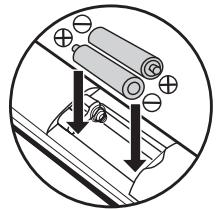 DENON DVD-2500BTCI - Loading the Batteries - 2