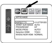 DENON DVD-1930CI - ASPECT TV (Défaut: 4:3 LETTER BOX) QUICK - 1