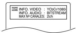 DENON DVD-1930CI - NOTAS PARA LA PANTALLA HDMI: - 1