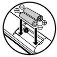 DENON DVD-1930CI - Instalación de las pilas - 2