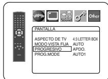 PANTALLA ASPECTO DE TV 43.LETTER BOX MODO VISTA FLJA AUTO PROGRESIVO APDO. PROG.MODE AUTO1