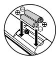 DENON DVD-556 - Loading the Batteries - 2