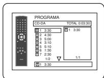 PROGRAMA CD-DA TOTAL 0:03:30 1 3:30 2 4:30 3 5:00 4 3:10 5 5:10 6 1:30 7 2:30 1/2 1 3:30 1 3:30 1 1/1