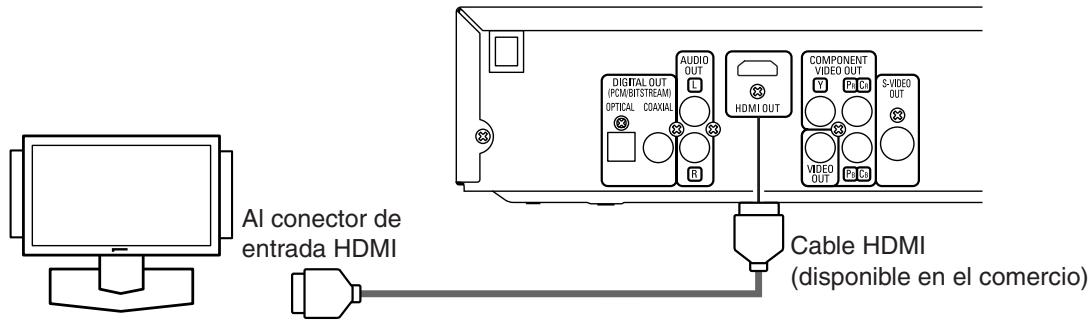 DENON DVD-557 - Conexión a un televisor equipado con un puerto HDMI compatible - 1