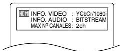 DENON DVD-557 - NOTA PARA LA PANTALLA HDMI: - 1