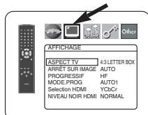 DENON DVD-557 - Réglage de l'affichage - 1