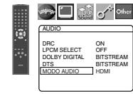 DENON DVD-557 - MODO AUDIO (Predeterminado: HDMI) - 1